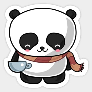 Kawaii panda snug Sticker